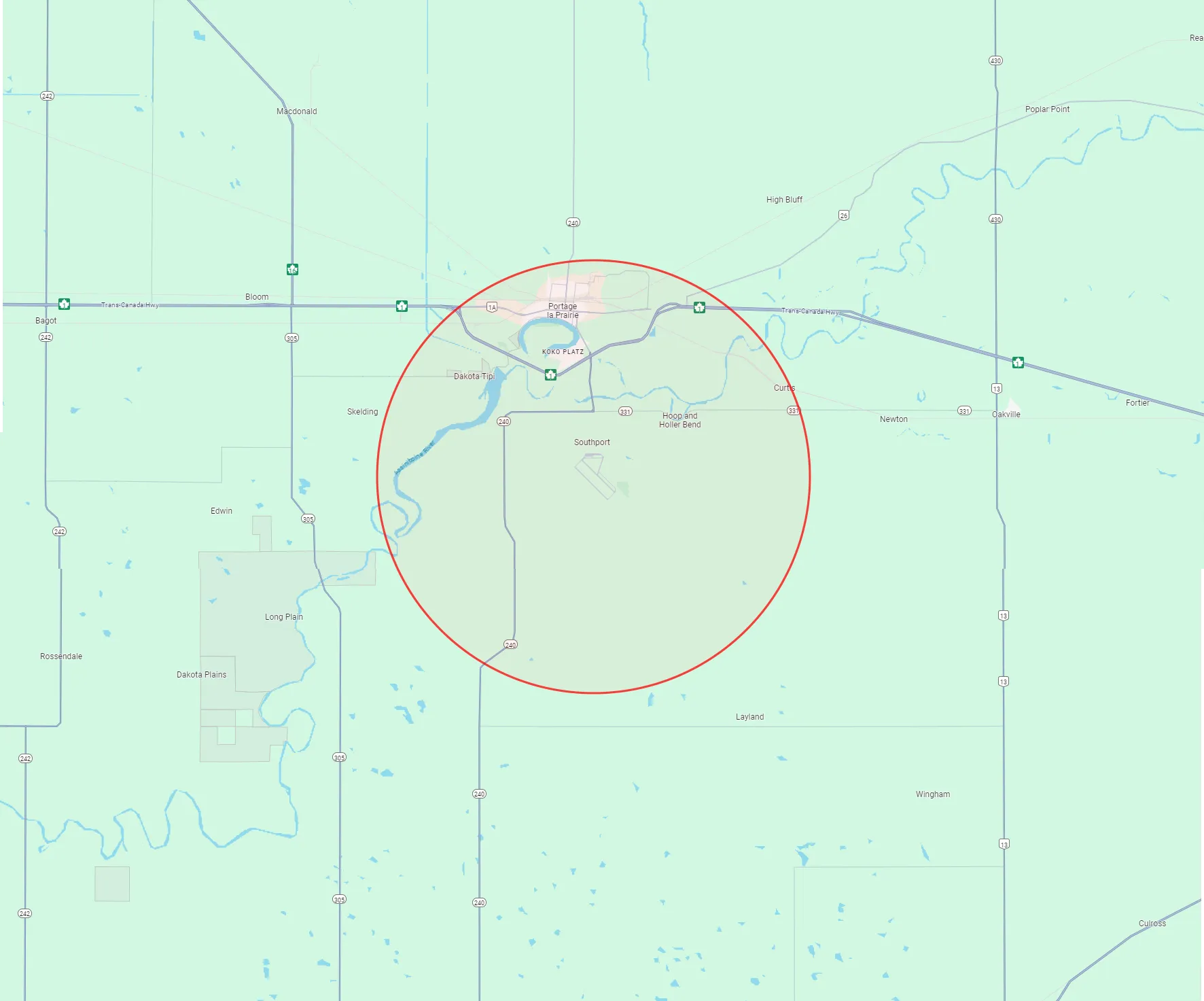 Southport Laser Safety Map